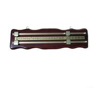 1 Billiards Scoreboard Billiards Game Scorer Billiard Game Scorer Double Track Scorer 43 * 12 * 1 Cm For Billiard Games Classical Design(Dark Red)