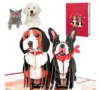 1 Birthday Card From The Dog, 3D Pop Up Happy Birthday Card With Envelope And Blank Note, Artistic Design For Mum Son Boyfriend Someone Special
