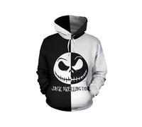 (#1 Black&White, 4XL) The Nightmare Before Christmas 3D Hoodie Sweatshirt