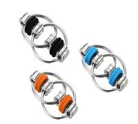 1 Blue 1 Black 1 Orange Flippy Bike Chain Fidget Toy