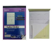 1 Book of INVOICE Receipt Record BOOK 2-Part 50-Set Numbered Original Duplicate Carbonless