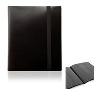 1 Book Pocket Trading Card Album, 360 Pockets, Plastic Card Folder, Card Folder, Trading Card Album Folder, Board, Collectible and Trading Card Games(Black)