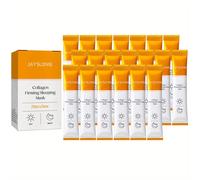 (1 Bottle) 20pcs/Box Collagen Firming Sleeping Mask, Moisturizing Facial Mask, Contains Vitamin C, Hyaluronic Acid And Centella Extract