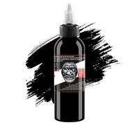 1 Bottle of Bodeli Super Black Tattoo Ink-Tribe-Shadow-Pure Black Ink Skin Safety Permanent Embroidery Professional Tattoo Supply Body Painting Art (4oz/120ml)