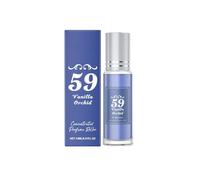 1 Bottle of Women's Romantic Perfume Portable Mini Roll-On Body Spray, 15ml, 5 scents for body, hair, behind the ears, wrists (Vanilla)