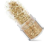 1 Bottle Rose Gold Silver Nail Art Glitter Sequins 3D Sparkly Paillette Charms Mix Size Pigment Powder DIY Nail Decorations-231-1box 10ml