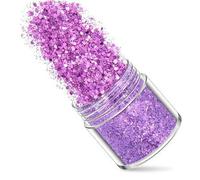 1 Bottle Rose Gold Silver Nail Art Glitter Sequins 3D Sparkly Paillette Charms Mix Size Pigment Powder DIY Nail Decorations-264-1box 10ml