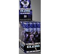 1 Box / 24 x pre rolled transparent cone - CYCLONES CLEAR - BLUEBERRY