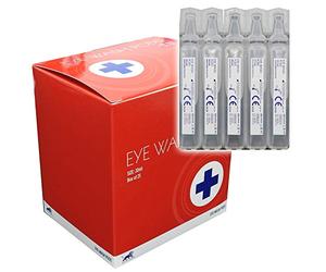 1 Box, 25x 20ml Blue Lion Sterile Saline Sodium Chloride Emergency Eye Wash Pods