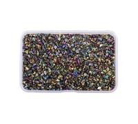 1 Box 80g AB Colorful Crushed Glass Irregular Metallic Chips Broken Glass Chips for Crafts, Vase Filler, Decoration