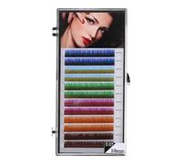 1 Box Colorful False Eyelashes Extensions Fake Lashes | High Temperature Fiber, Super Supple Strands, Lightweight Feel, Add Volume, Natural Effect for Photo Shoot Daily Use