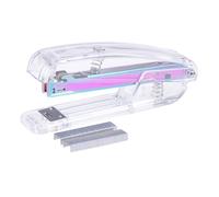 1 Box Desktop Stapler for Office and School Use with Portable Design | Plastic and Metal Build, Ready to Use with Box of Stapling Nail, for Handouts and Paper Documents