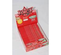 1 Box Juicy Jay's King Size Slim Rolling Papers - Raspberry Flavored - 24 Packs / 1 Full Box by Juicy Jay