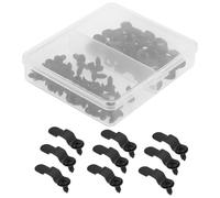 1 Box Metal Bow Picture Turn Button Clips for Frame Sections Black