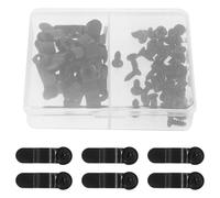 1 Box Metal Picture Frame Turn Buttons with Screw Fittings Black Set