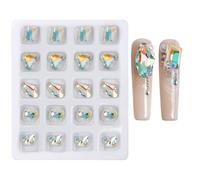 1 Box Mixed Nail Art Rhinestone Coffee Color Boost Your Nail Art Creativity Decoration