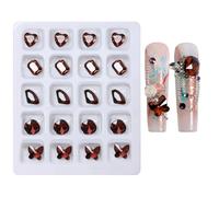1 Box Mixed Nail Art Rhinestone Coffee Color Boost Your Nail Art Creativity Decoration