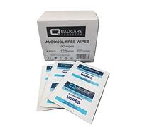 1 Box of 100 Alcohol Free Wipes Sterile Antiseptic Cleansing Hand or Facial Wipe