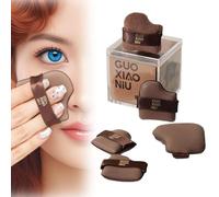 1 Box of 6 PCS Chocolate Color Quick Makeup Foundation Puff Set, Makeup Puff, Foundation Sponge Puff, Mini Powder Blusher Puffs Set (1set)