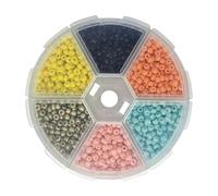 1 box of beads with slots for tying beads jig hook fishing fly tie material set beads head ball for fishing material