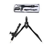 1 Box of Metal Compass Set Clip Pen Style with Pencil Sharpener Art Design Geometric Drawing Drawing Circles School Office Tools