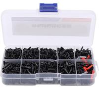 1 Box of Nylon Badminton Grommets - Universal String Protector Kit, Multi-Colour, for Racket Repair and Stringing Tools