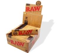 1 Box of RAW Classic King Size Slim Cigarette Rolling Papers by Trendz