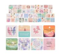 1 Box Pink Motivational Postcards Paper Affirmation Cards for Women