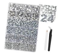 1 Box Resin Flat Back Rhinestones for Nail Coating Art Decorations in 3mm 4mm 5mm 6mm Various Sizes 10000 Pills Resin Nails Rhinestones