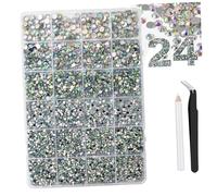 1 Box Resin Flat Back Rhinestones for Nail Coating Art Decorations in 3mm 4mm 5mm 6mm Various Sizes 10000 Pills Resin Nails Rhinestones
