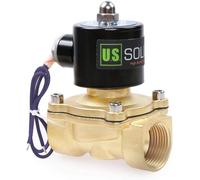 1" Brass Electric Solenoid Valve 12V DC G Thread Normally Closed VITON from U.S. SOLID