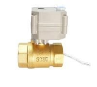 1" Brass Motor Operated Valve BSP/NPT Metal Gears, DC12V / DC24V 2/3/5/7 Wires DN25 Electric Motorized Ball Valve(NPT Thread_DC5V_CR201)