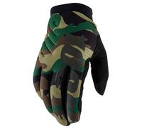 100% Brisker MX Gloves Camo/BlackL Camo,Black