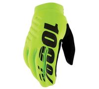 100% Brisker Cold Weather Gloves - Fluro Yellow / Black / 2XLarge