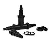 1” BSP 4-Stepped Hosetail & Threaded Backnut - For Flexible Hose (20mm, 25mm, 32mm & 38mm ID) | Barbed Hose Fitting | Multi Hose Adaptor | Corrugated Pond Pipe | Supplied with Sealing Washer & Backnut