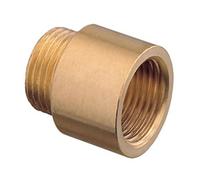 1" Bsp Pipe Thread Extension Female x Male Cast Iron Brass - 20mm Long