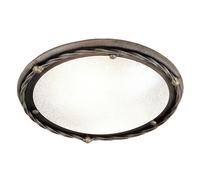 1 Bulb Flush Light Low Ceiling Black Gold LED E27 60W Bulb