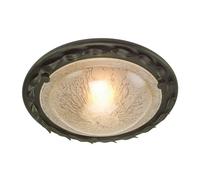 1 Bulb Flush Light Low Ceiling Black Gold LED E27 60W Bulb