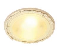 1 Bulb Flush Light Low Ceiling Ivory Gold LED E27 60W Bulb