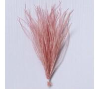 1 Bundle Dyed Colorful Ostrich Feathers 10-15/15-18cm Fluffy White Ostrich Feather for Wedding Clothes Bag Decor Sewing Crafts-Deep Skin powder-10-15cm
