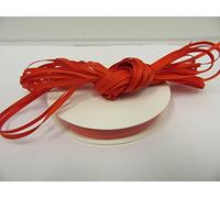 1 Bundle of 3mm x 10 metres Grosgrain Ribbed Ribbon Poppy Bright Red Double Sided 3 mm