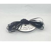 1 Bundle of 3mm x 10 metres Satin Ribbon Black Double Sided 3 mm 1/8"