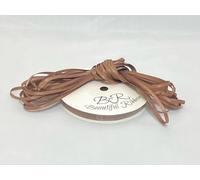 1 Bundle of 3mm x 10 metres Satin Ribbon Chipmunk Soft Light Brown Double Sided 3 mm 1/8"