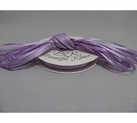 1 Bundle of 3mm x 10 metres Satin Ribbon Dark Lilac Purple Double Sided 3 mm