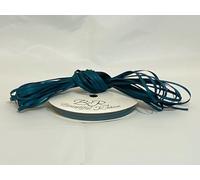 1 Bundle of 3mm x 10 metres Satin Ribbon Dark Teal Green Double Sided 3 mm