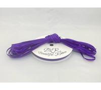 1 Bundle of 3mm x 10 metres Satin Ribbon Orchid Bright Purple Double Sided 3 mm 1/8"