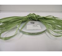 1 Bundle of 3mm x 10 metres Satin Ribbon Sage Green Double Sided 3 mm