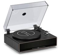 1 by ONE All-in-One Vinyl Record Player, HiFi Turntable Built-in Speakers, Phono Preamp, AT-3600L Cartridge,Belt Drive 2-Speed, Black Classic Edition