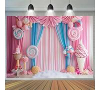 1 candy stick cute background banner suitable for birthdays holidays parties multiple sizes to choose from