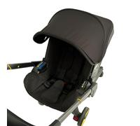 1 Canopy + 2 Shoulder Pads for Doona & Doona + Car Seat - Doona Hood Replacement & Car Seat Cover, Sun Shade Breathable Durable Doona Accessories (Black)